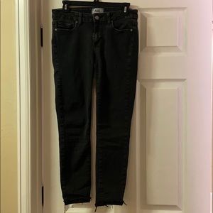 Size 29 Paige Verdugo crop black jeans